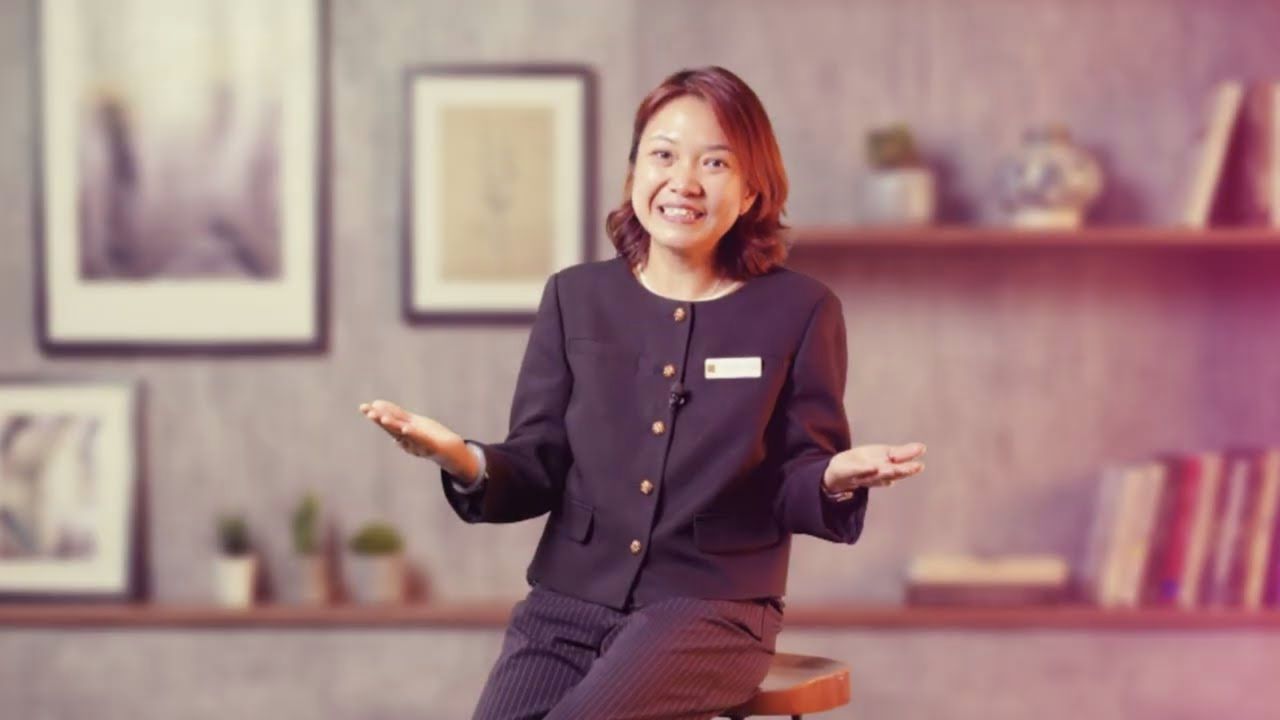 Cathy Mei speaking in a professional portrait